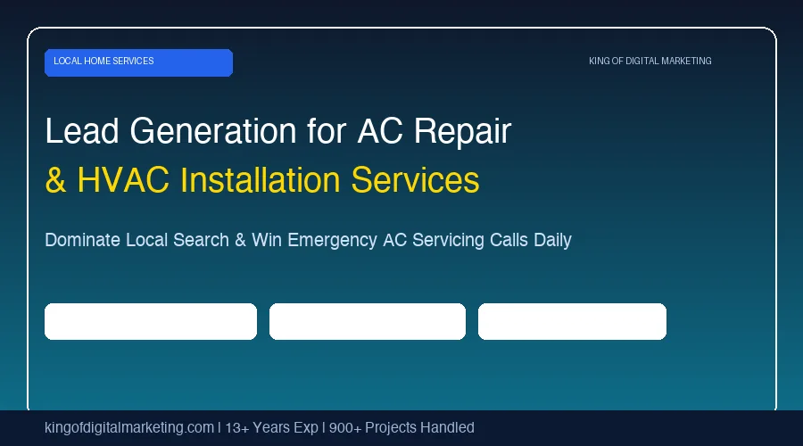 Lead Generation Services for AC Repair & Installation Businesses